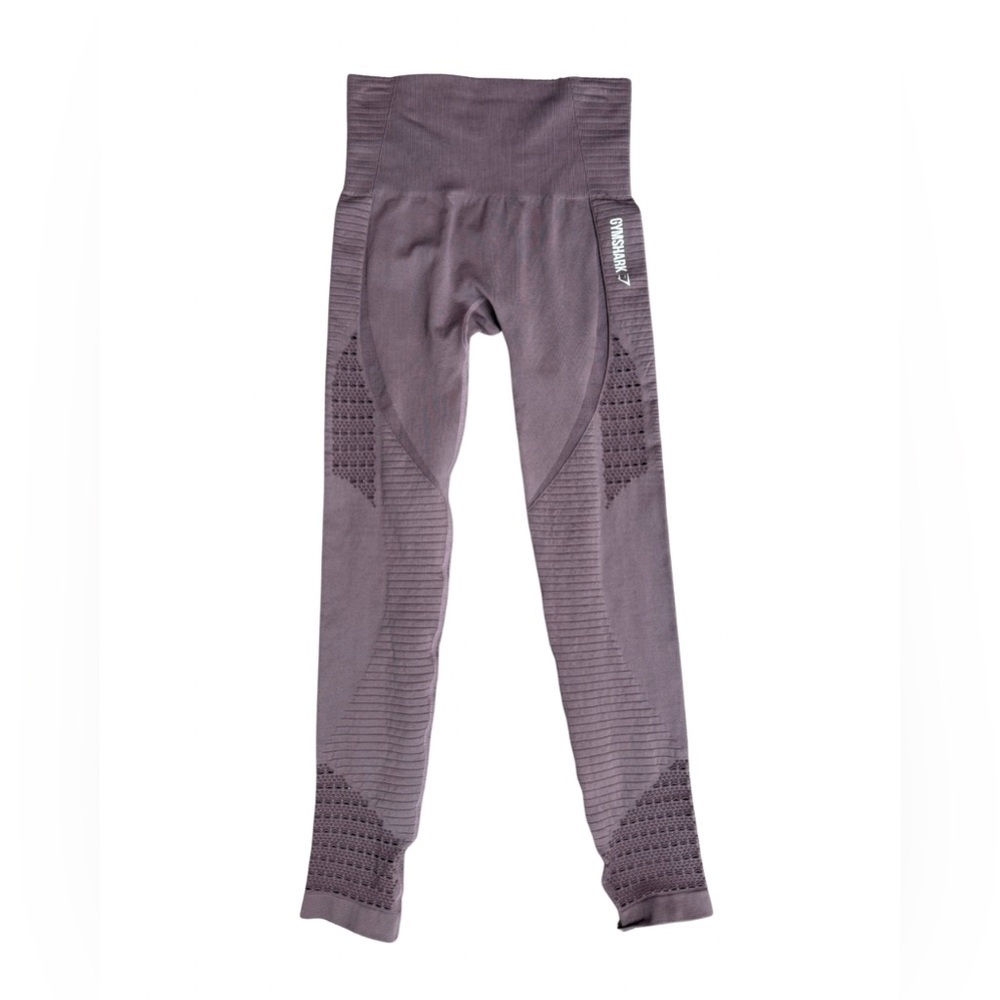 Gymshark Compression Leggings Purple Stretch Cutout | Size Small